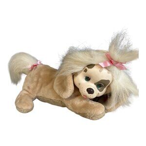 Vintage 1991 Puppy Surprise Coffee Cocker Spaniel Plush Hasbro 12 Inch Dog Toy